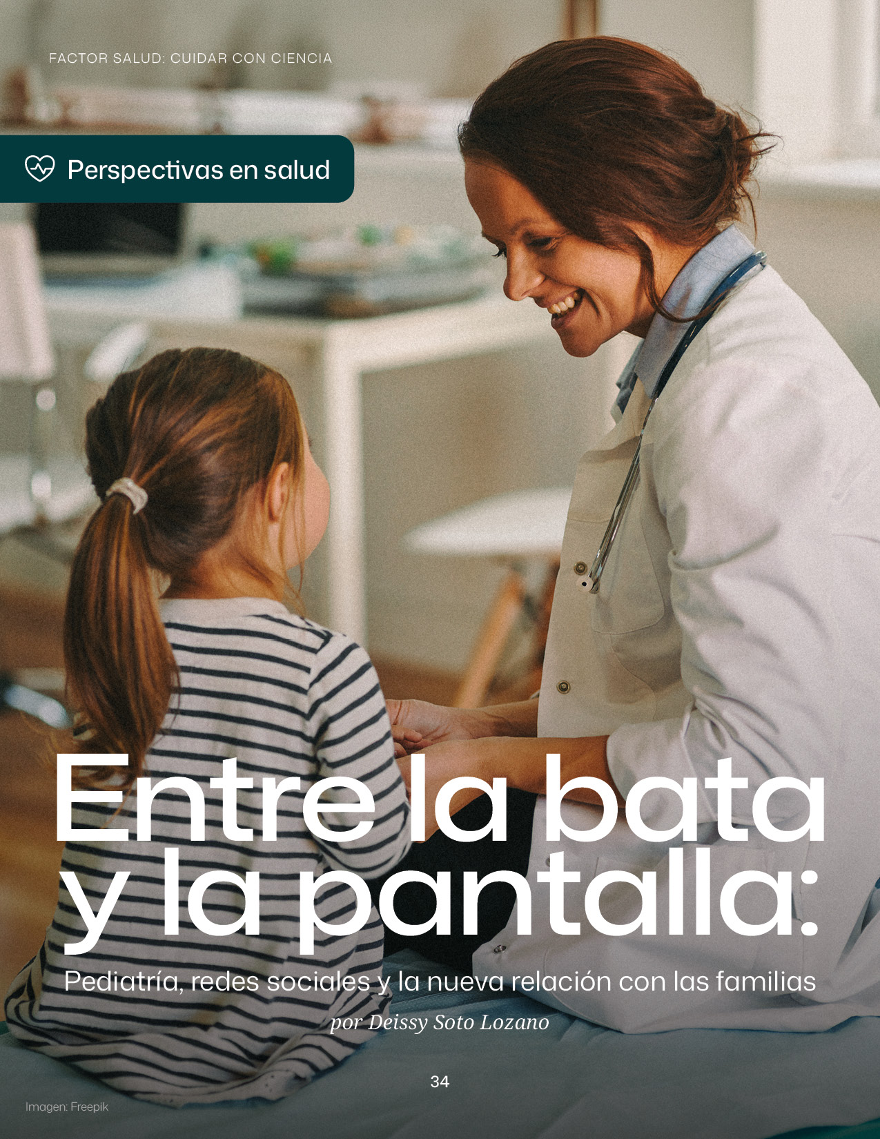 Entre la bata y la pantalla